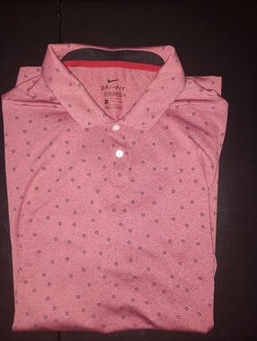 Nike Dri Fit Polo Golf Shirt Big Mans Size 2XL Red 2X